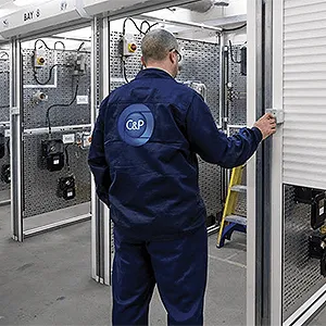 Worker at C&P Training Services training centre