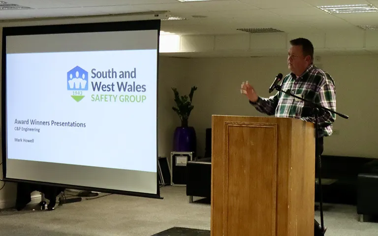 Mark Howell Presenting at South and West Wales Safety Group